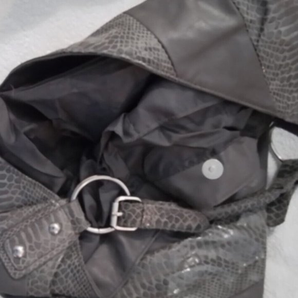Grey Flux Snake Tote Bag L78 - Picture 3 of 5
